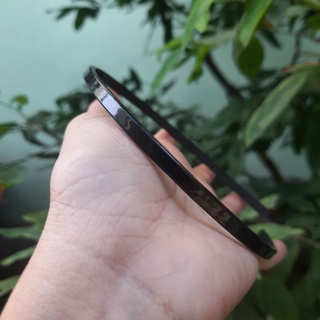 Combo 3 cái Bờm cài tóc bản vuông trơn màu đen (bản nhí 4mm)