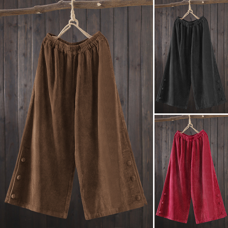 Quần Dài Ống Rộng Xẻ Tà Thời Trang Cho Nữ | BigBuy360 - bigbuy360.vn