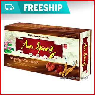 Viên  ăn ngủ ngon Đông trùng hạ thảo- linh chi- Giúp ăn ngon, ngủ tốt giảm stress, căng thẳng - Hộp 30 viên chuẩn GMP Bộ