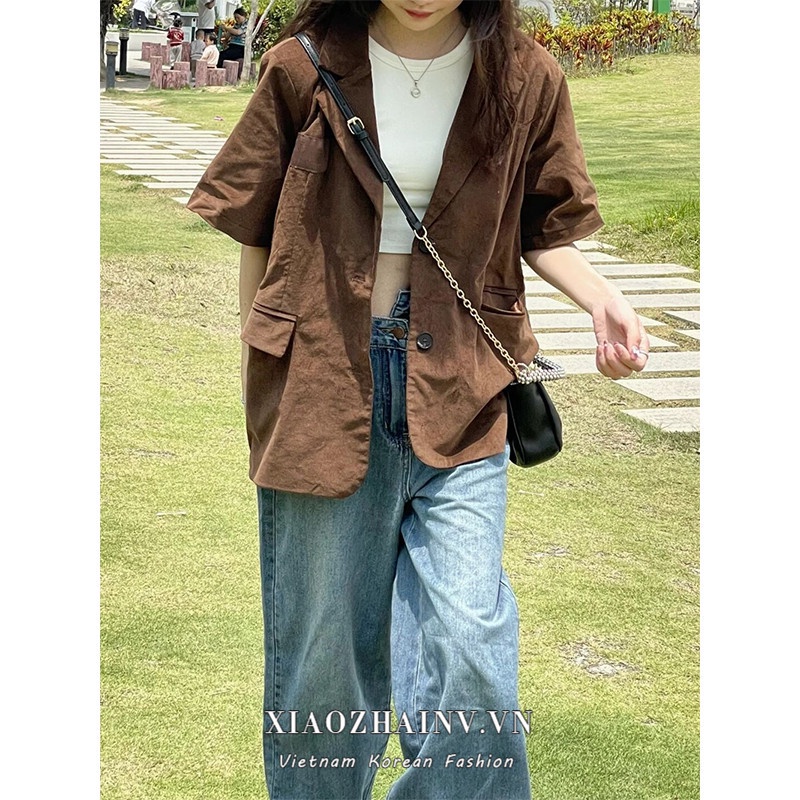 Áo Khoác blazer Ngắn Tay Thời Trang Mùa Hè Dành Cho Nữ | BigBuy360 - bigbuy360.vn