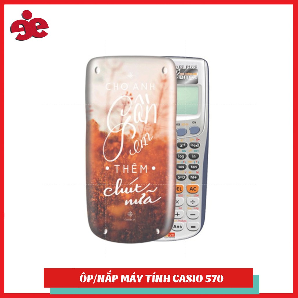 Nắp/ Ốp máy tính Casio/Vinacal Cute Slogan 053