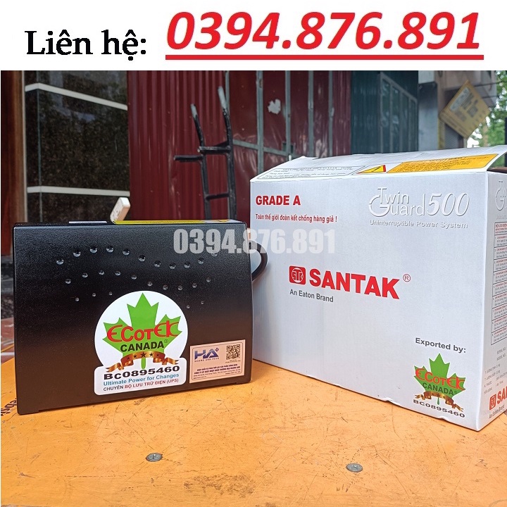 Bộ Lưu Điện Santak TG500 500VA / 300W dùng để lưu điện dự phòng máy vi tính, máy văn phòng, thiết bị điện tử thông tin