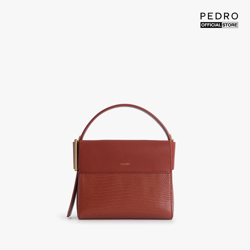 PEDRO - Túi xách tay nữ mini phom chữ nhật Lizard Effect Leather PW2-56610020-55