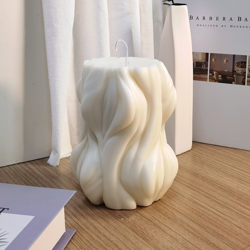 Khuôn Silicone Tạo Hình Sóng Biển 3D Làm Nến / Xà Phòng DIY