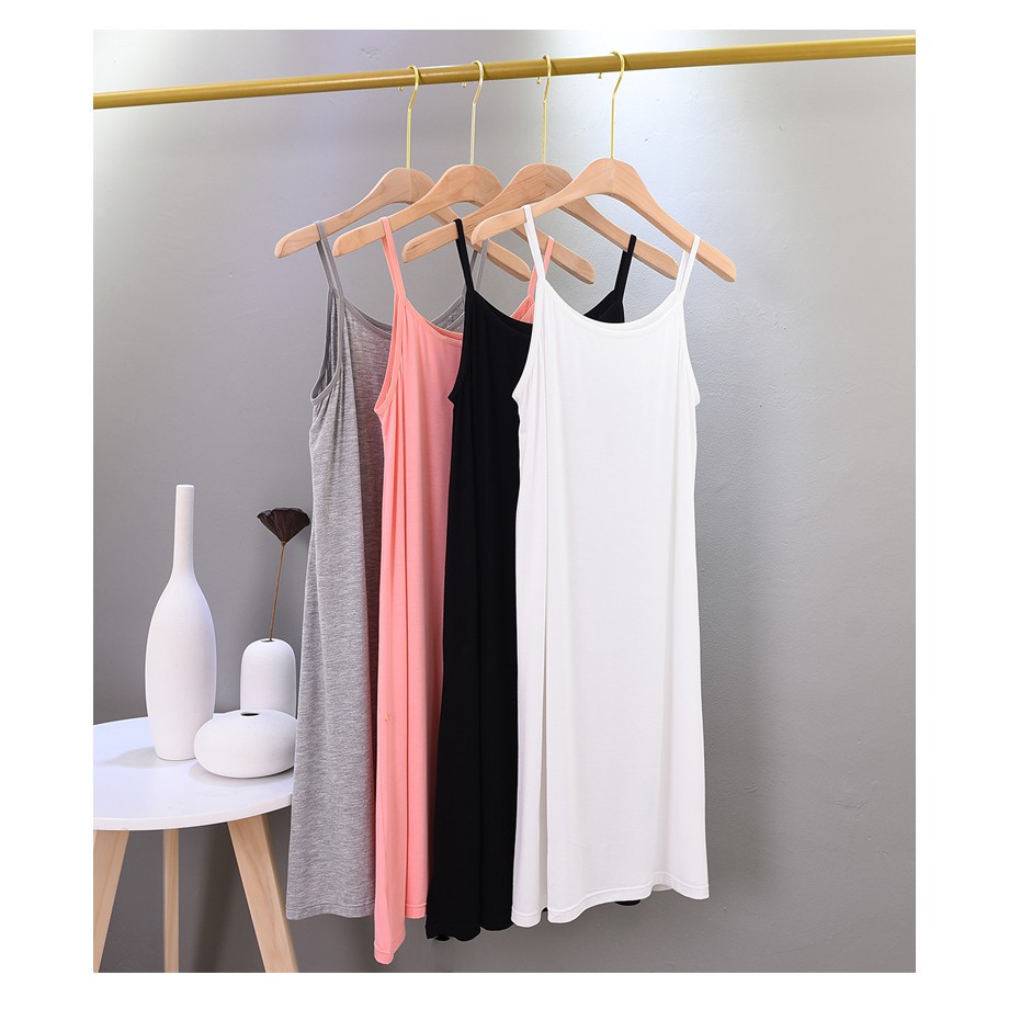👗VÁY NGỦ 2 DÂY, ĐẦM NGỦ, VÁY SUÔNG 2 DÂY - THUN MỀM MÁT, TRƠN, BASIC👗 | BigBuy360 - bigbuy360.vn