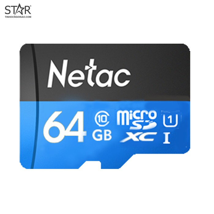 Thẻ Nhớ Netac 64GB Class 10 chuyên dùng cho Camera IP, Loa thẻ nhớ, điện thoại, ...