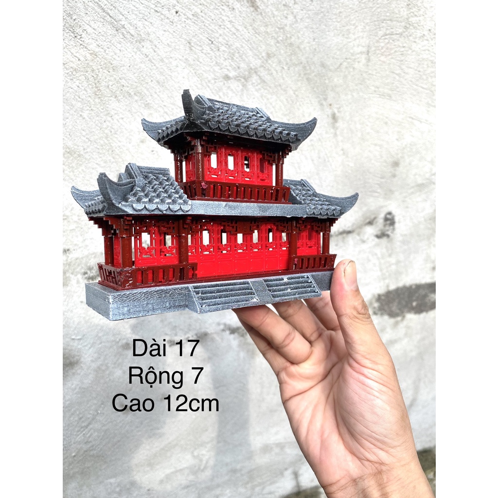 Tiểu cảnh nhà dài 2 tầng size to, phụ kiện trang trí, bể cá, thuỷ sinh, sân vườn, hòn non bộ