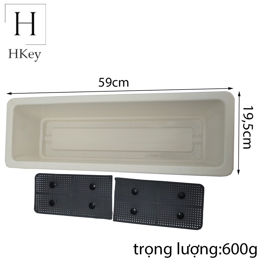 Ngoài Trời &amp; Sân Vườn Chậu Nhựa Thông Minh Trồng Rau Hình Chữ Nhật Đủ Kích Thước ( Có Video Thực Tế)
