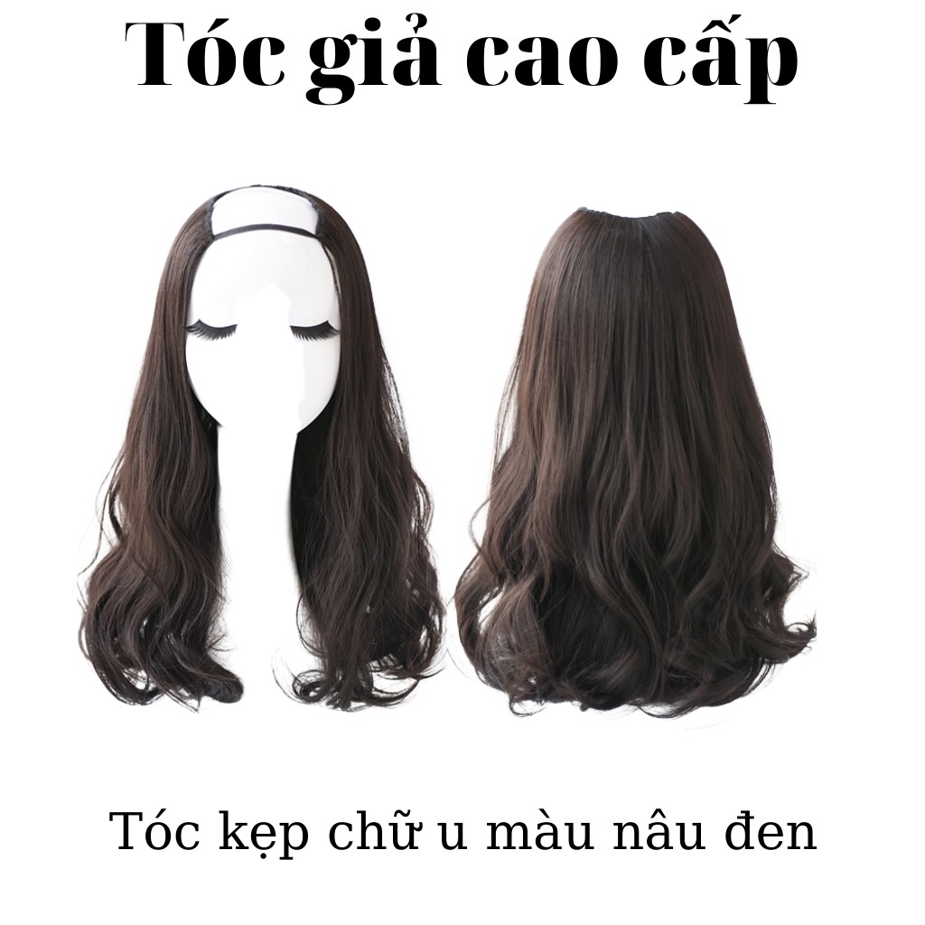 Tóc giả kẹp chữ U ❤️Tóc giả kẹp u xoăn dợn - mã ku13