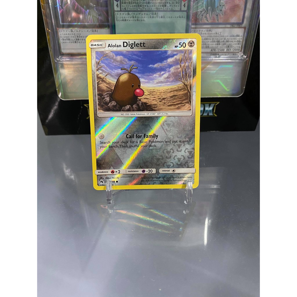 [ Dưa Hấu Yugioh ] Lá bài thẻ bài Pokemon Alolan Diglett