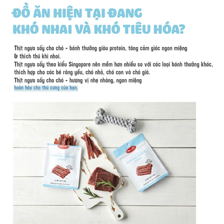 [DINH DƯỠNG CAO CHO CHÓ] Thịt sấy cho chó nhiều vị BOWWOW 70g - Ăn vặt cho chó - Snack cho chó