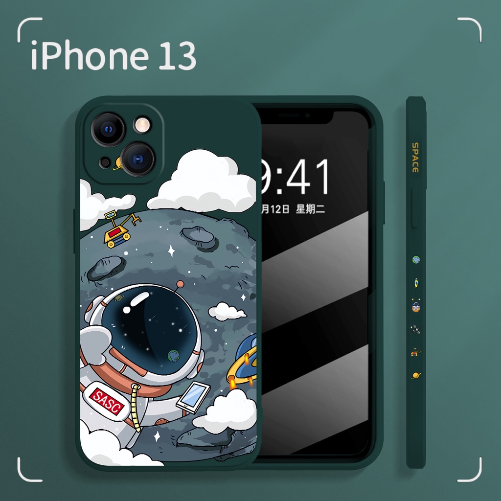 Ốp Điện Thoại Silicon Mềm Hình NASA Cho Iphone 7 Plus 8 Plus xs max xr 11 pro max 12 pro max 13 pro max 14 pro 14 max 14 pro max