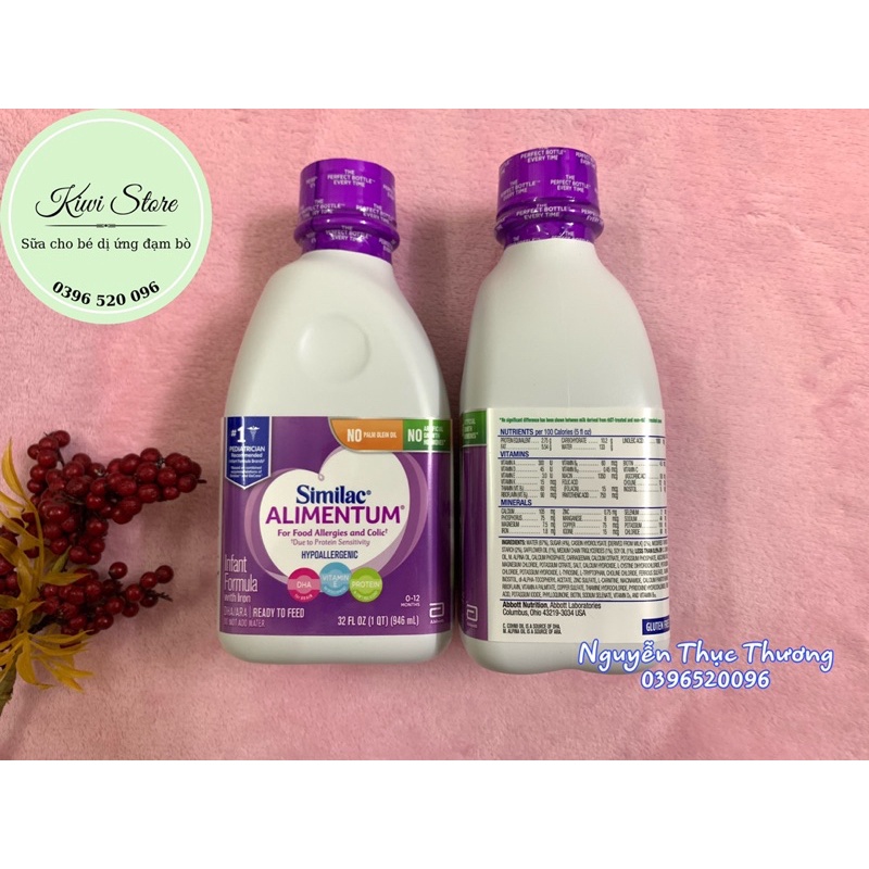 Sữa Alimentum Mỹ dạng nước (Alimentum Ready to Feed) 946ml cho bé dị ứng đạm bò