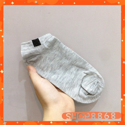 Vớ nam nữ freesize cotton trơn ulzzang cổ ngắn-shop8868