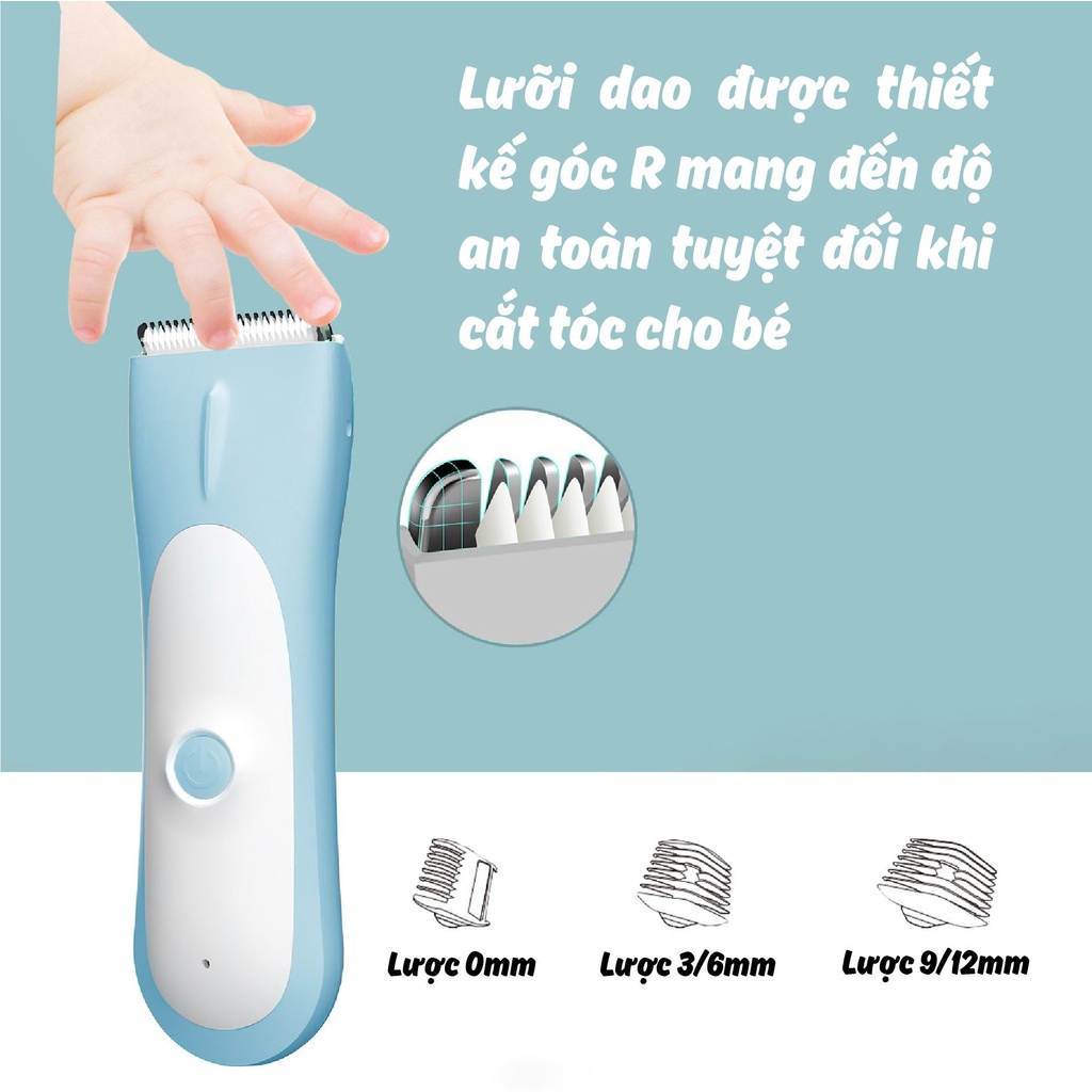 Tông Đơ Hớt Tóc Trimmer Chống Nước Cho Bé