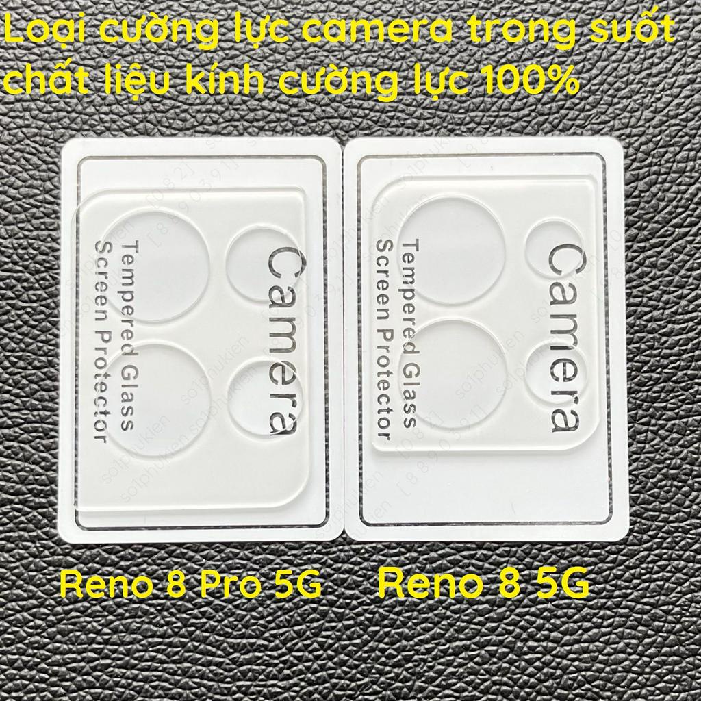 Dán cường lực camera Oppo Reno 8 5G/ Reno8 Pro/ Reno8 Pro+ bảo vệ kính và đế chống trầy xước