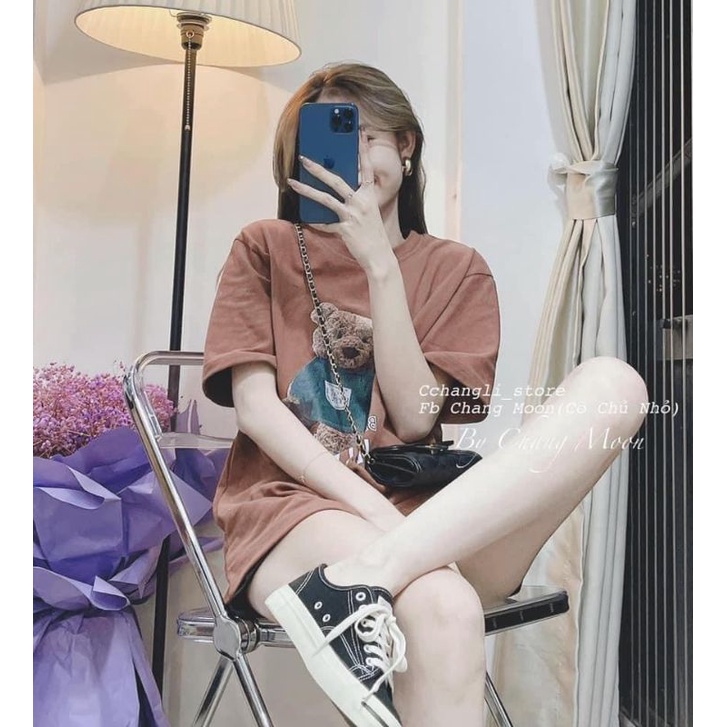 [Rẻ Vô Địch] Áo thun cotton tay lỡ unisex -  - ÁO GẤU MÃ MỚI - - mẫu hot 2022