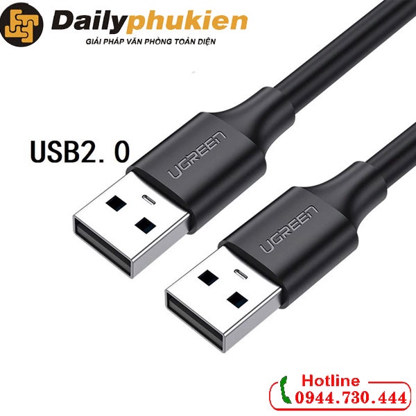 Cáp USB 2.0 2 đầu đực 0.5m UGREEN 10308 dailyphukien