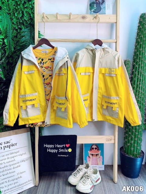 🌵 𝐓𝐡𝐞𝐔𝐥𝐳𝐳𝐚𝐧𝐠 🌵 006 Áo Khoác Kaki Vàng-Kem 2 Lớp Cao Cấp. Bomber Jacket Unisex Bán Sỉ | BigBuy360 - bigbuy360.vn