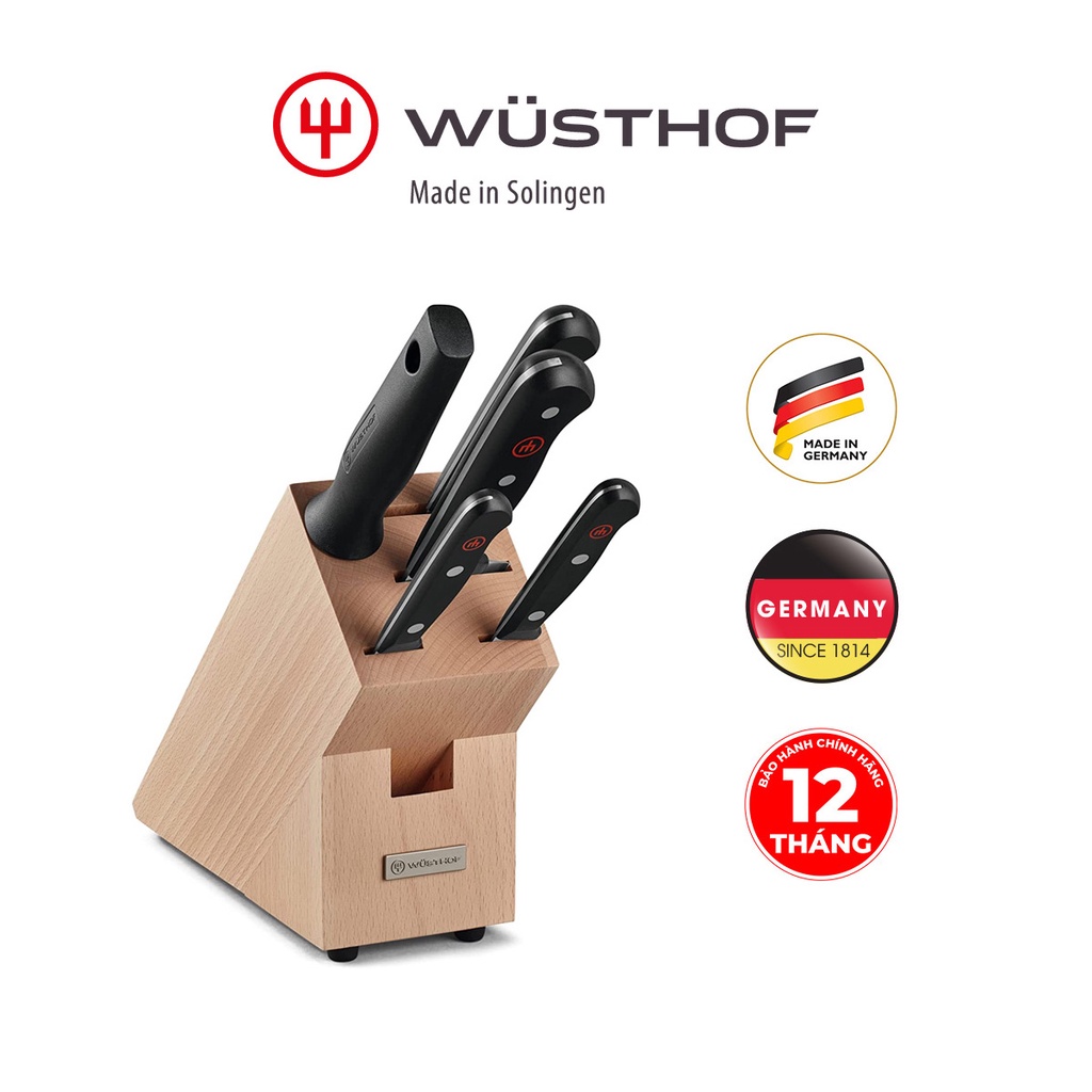 Bộ dao 5 món Wusthof Gourmet-Hàng chính hãng 100%