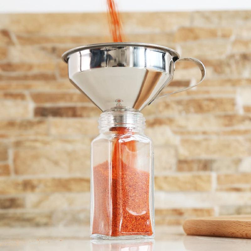 Phễu Anaeat miệng rộng có tay cầm bằng thép không gỉ tiện dụng