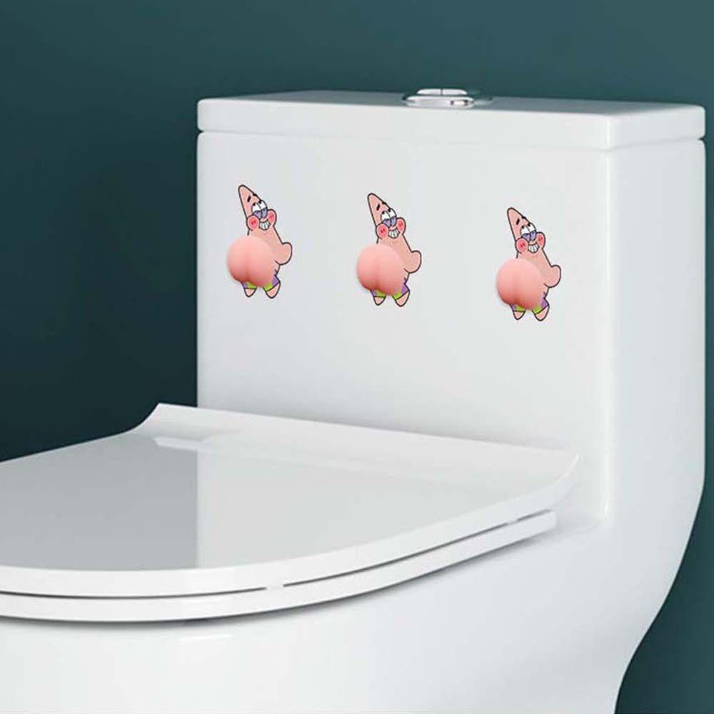 Miếng Dán Trang Trí Xe Hơi Chống Va Chạm Hình Mông Hoạt Hình 3D Dễ Thương