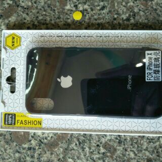 Ốp lưng kính viền dẻo cho IPhone X - Đủ màu