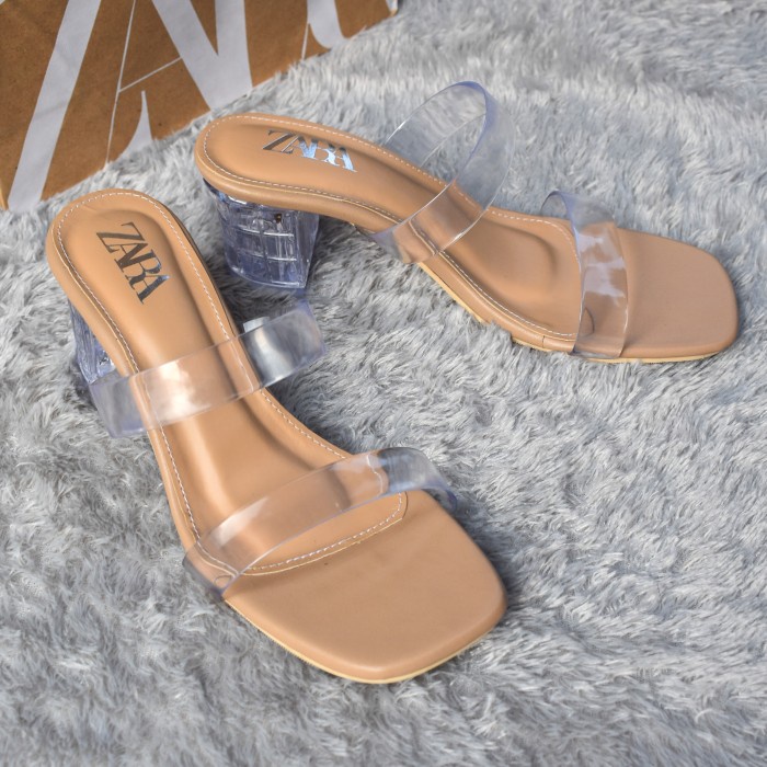 Sandal ZARA Tráng Gương Bên Phải am04 | Gửi Quyền 6cm Mới Nhất Năm 2021 | - Mocha, 39