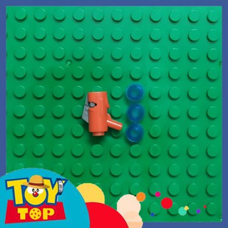 Mô hình khẩu súng đỏ cò xám ghép xếp hình kèm 3 viên 1x1 - phụ kiện Moc brick