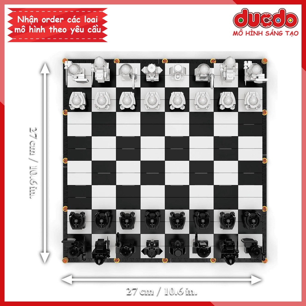 TANK 60142 Lắp ghép Harry Potter Bộ cờ - Hogwarts Wizard's Chess - Đồ chơi Xếp hình Mô hình 76392 BLA LRI