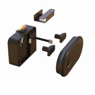   Tặng kèm Pin  Khóa Tủ Ngăn Kéo - vân tay mã số thẻ từ 3 chức năng. An toàn hiện đại tiện lợi UL-T003 