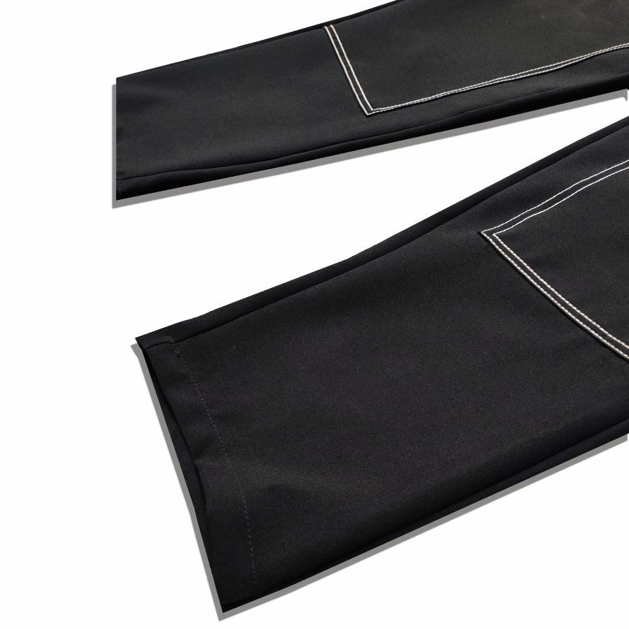 Quần dài ống xuông Double Knee Pants THEBROTHERS màu đen