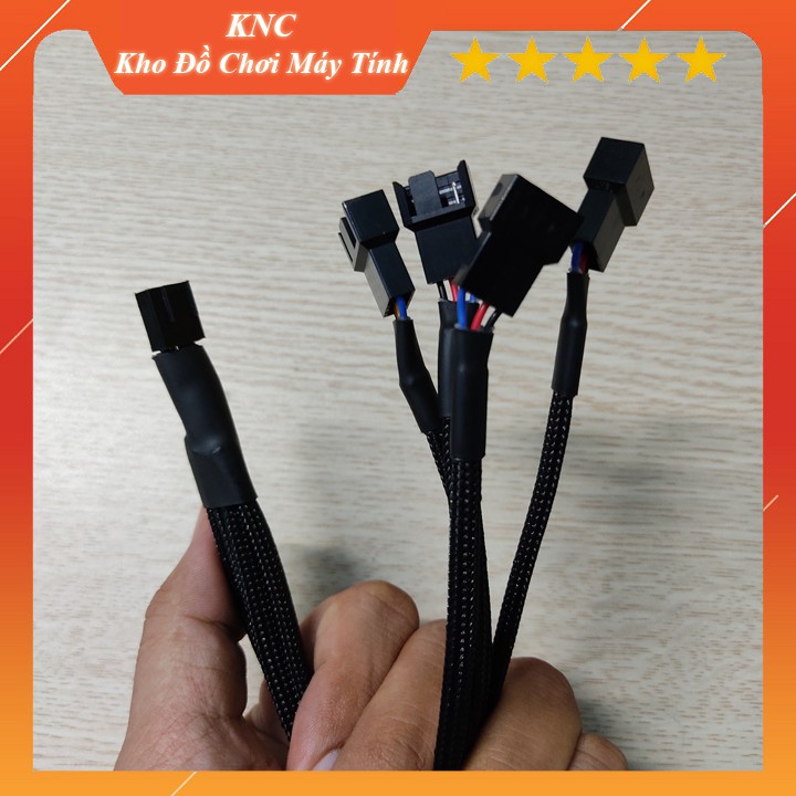 Dây chia quạt 4pin có điều tốc, 1 chân ra 4 dây cắm