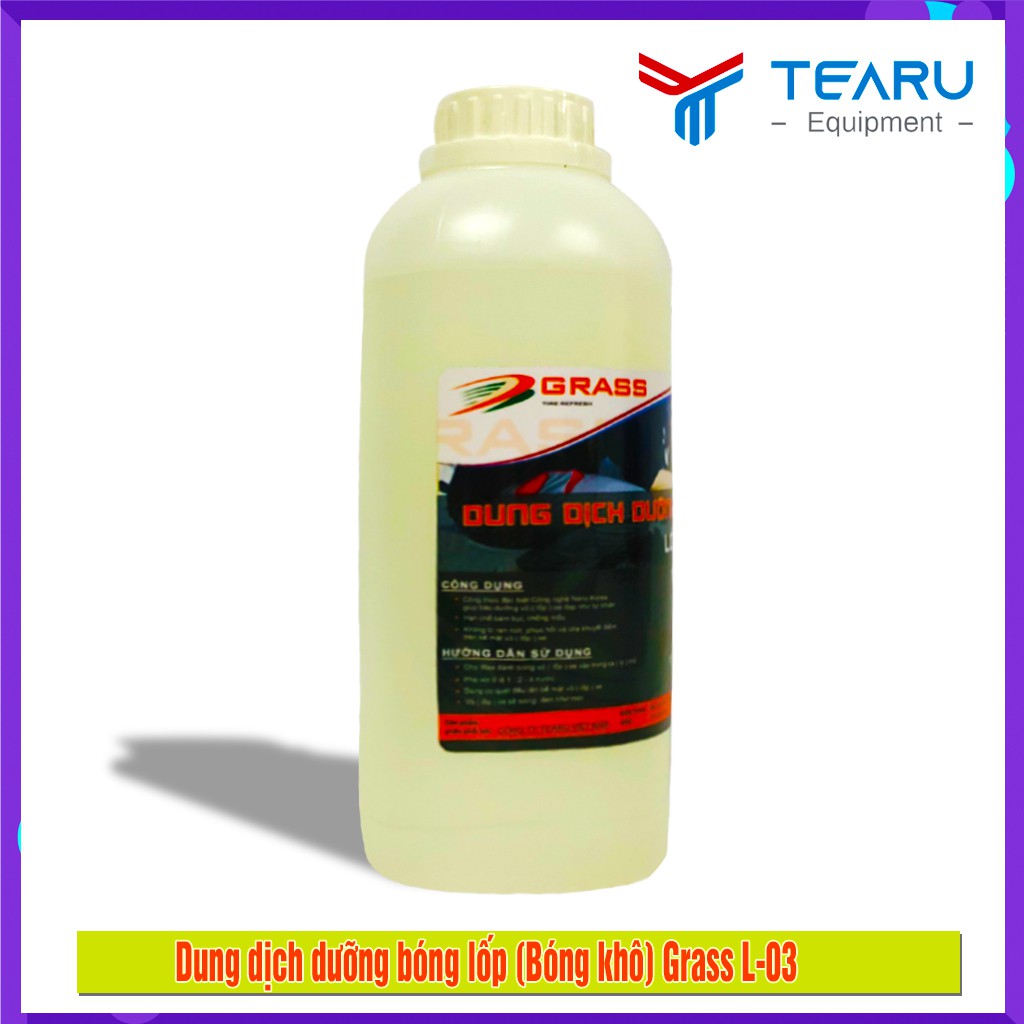 Nước làm đen, bảo vệ bóng lốp Grass 1L (bóng khô)