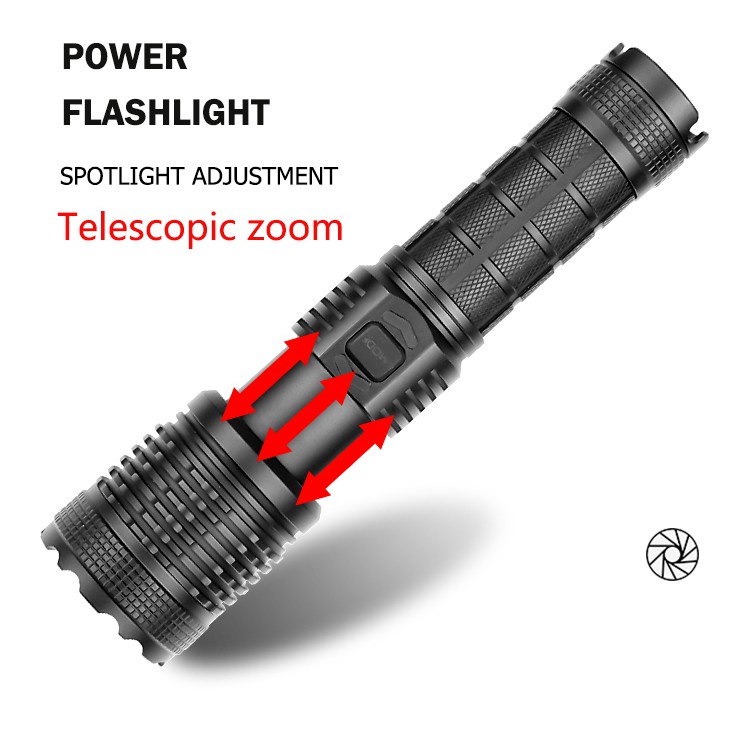 Đèn pin ALONEFIRE X19 XHP70 LED bằng nhôm dùng pin 26650 tiện lợi