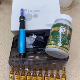 [Spa] Combo bộ cấy tảo ( 1 máy cấy tảo tích điện drpen M5, 1 lọ tảo xoắn, 10 ống vitamin C,5 kim nano)