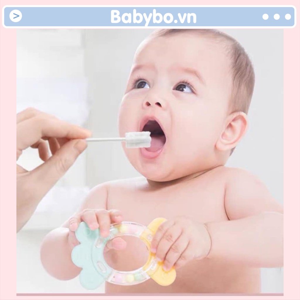 Lẻ 1 que rơ lưỡi, tưa lưỡi tiệt trùng cao cấp làm sạch khoang miệng V-Coool cho bé