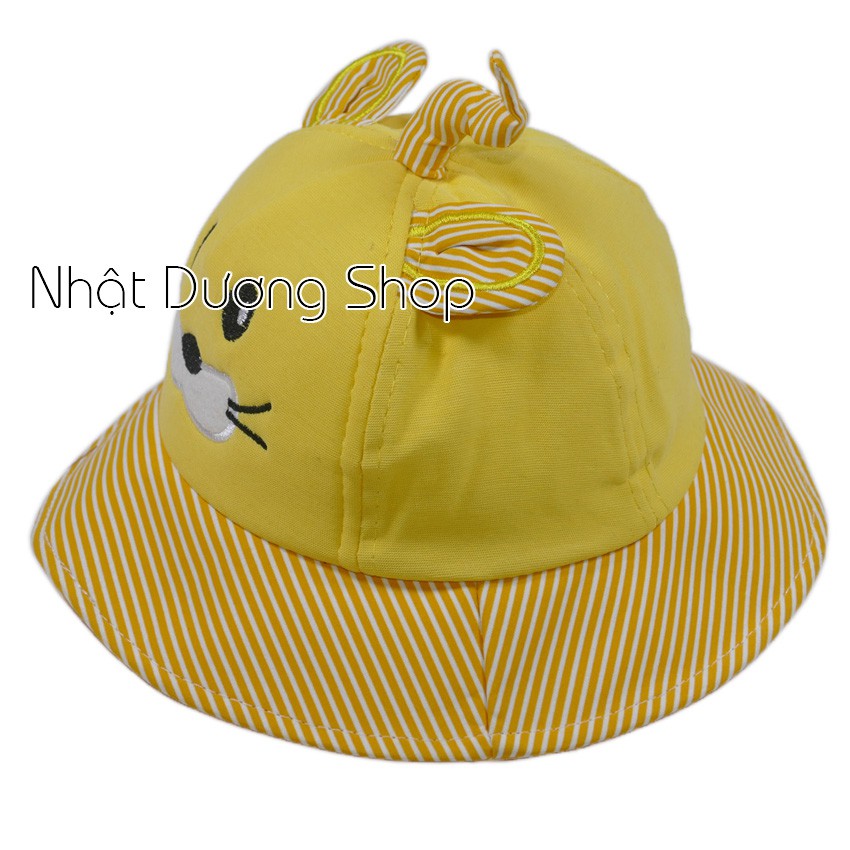 Nón tai bèo trẻ em từ 2-4 tuổi hình con chuột dễ thương chất liệu vải nhung và cotton