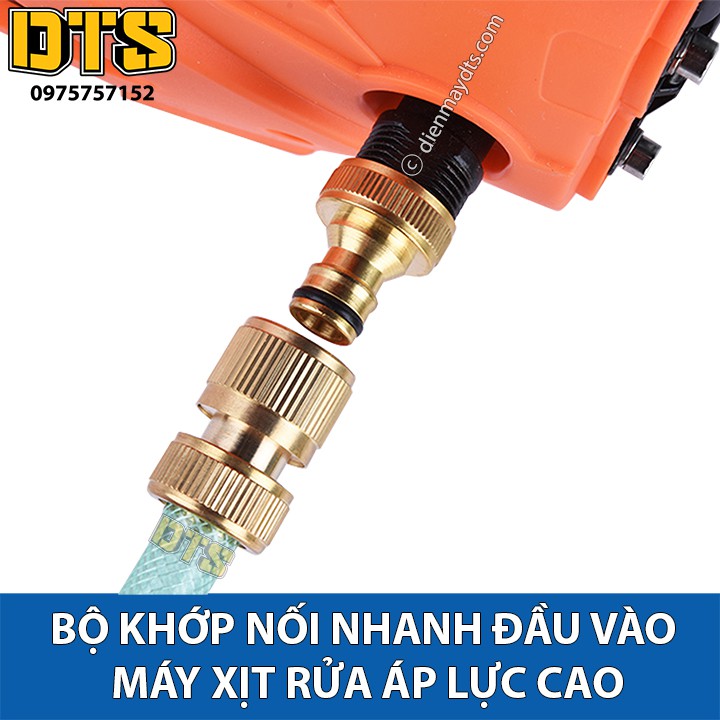 Bộ khớp nối nhanh đầu vào Đài Loan cho máy rửa xe áp lực cao, máy xịt rửa cao áp, máy rửa xe gia đình