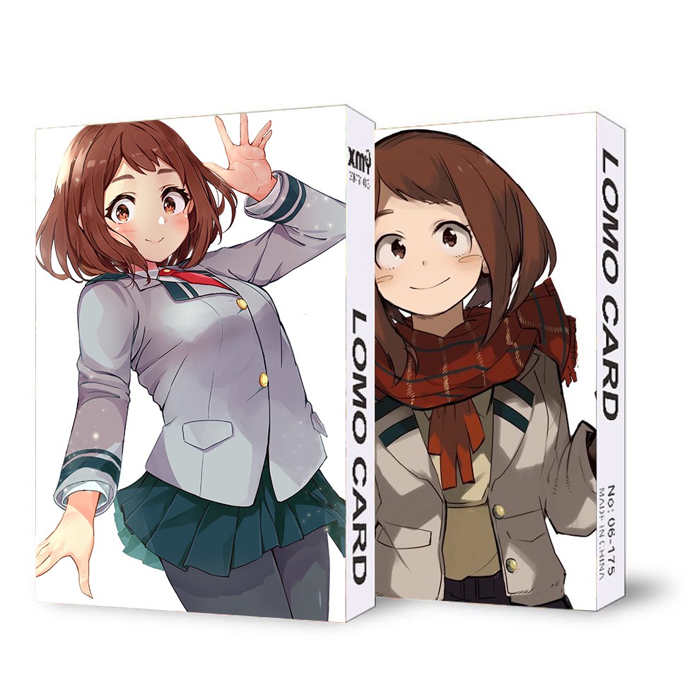 Ảnh lomo IN HÌNH nhân vật My hero academy Học viện anh hùng 30 tấm anime chibi