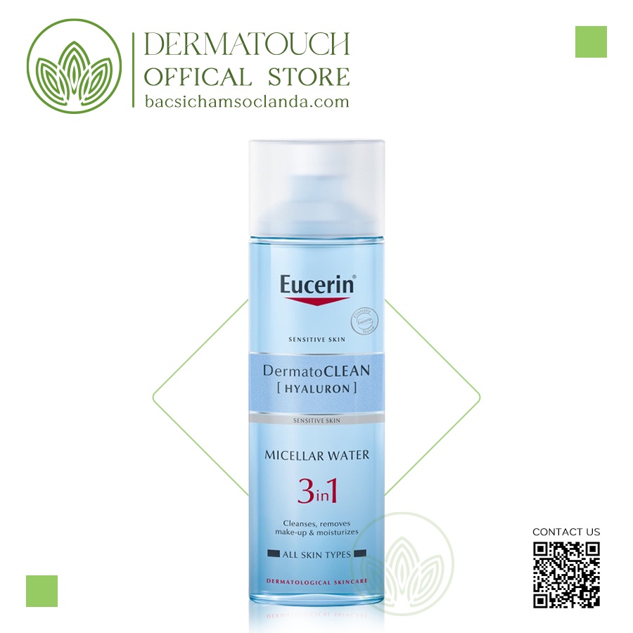 Nước tẩy trang dành cho da nhạy cảm Eucerin Sensitive Skin Dermatoclean Micellar Water 3 in 1