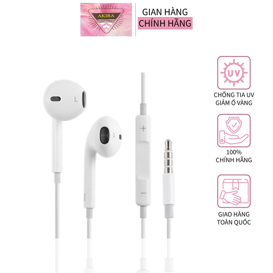 Tai Nghe Nhét Tai AKIRA Có Dây Bass Chống Ồn Tích Hợp Micro Và Nút Điều Khiển Âm Lượng