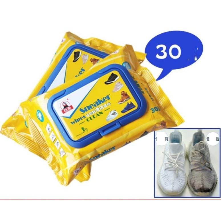 Khăn Giấy Lau Giày Siêu Sạch SNEAKER Hộp 30 Tờ Siêu Hot Không Hoá chất