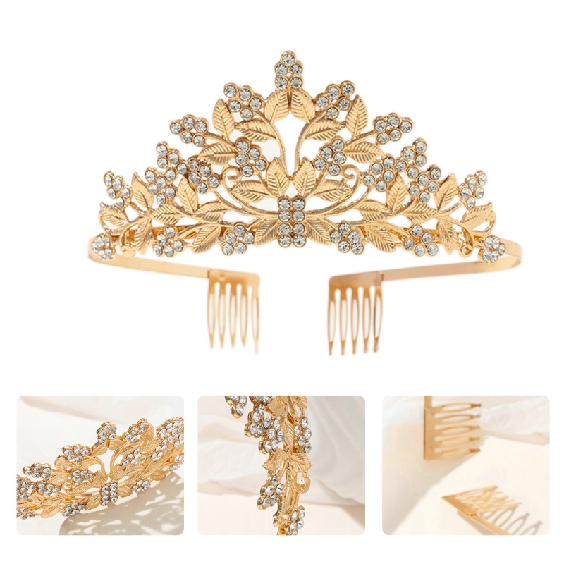 Vương Miện Cài Tóc Phong Cách Vintage Cho Cô Dâu