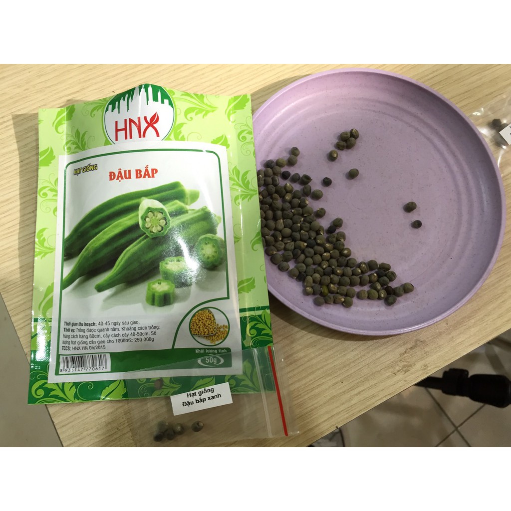 DEAL 1K - 5 Hạt giống đậu bắp xanh cao sản - Tập làm vườn cùng Tạ Gia Trang
