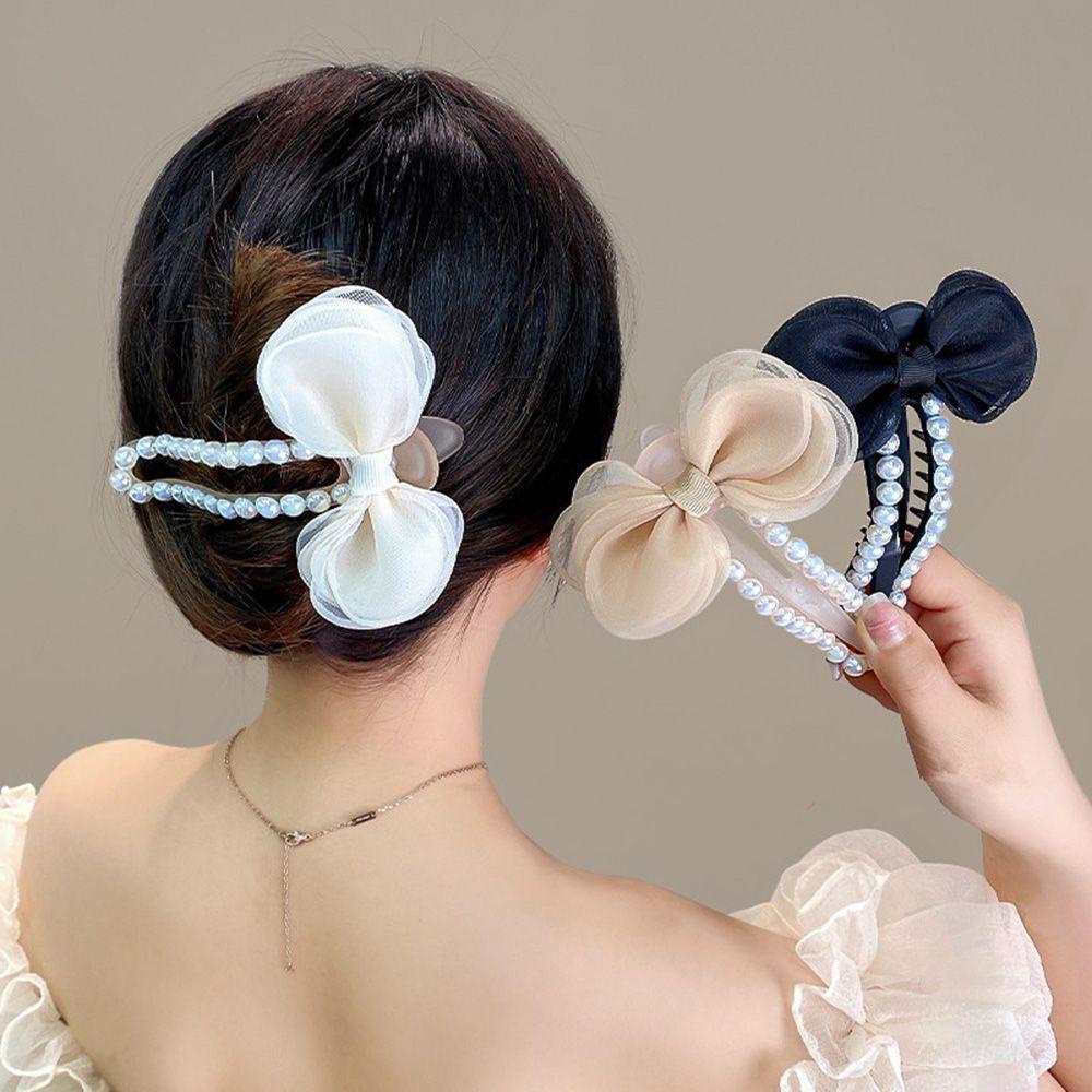 HS Kẹp Tóc Lưới Tạo Kiểu Tóc Thời Trang Cho Nữ