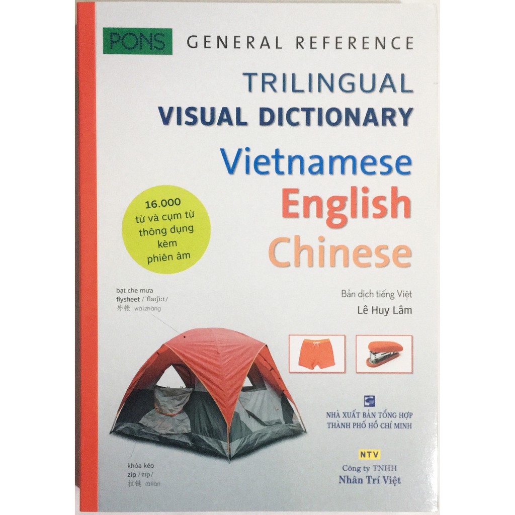 Sách - Pons general reference trilingual visual dictionary Vietnamese–English–Chinese ( Từ