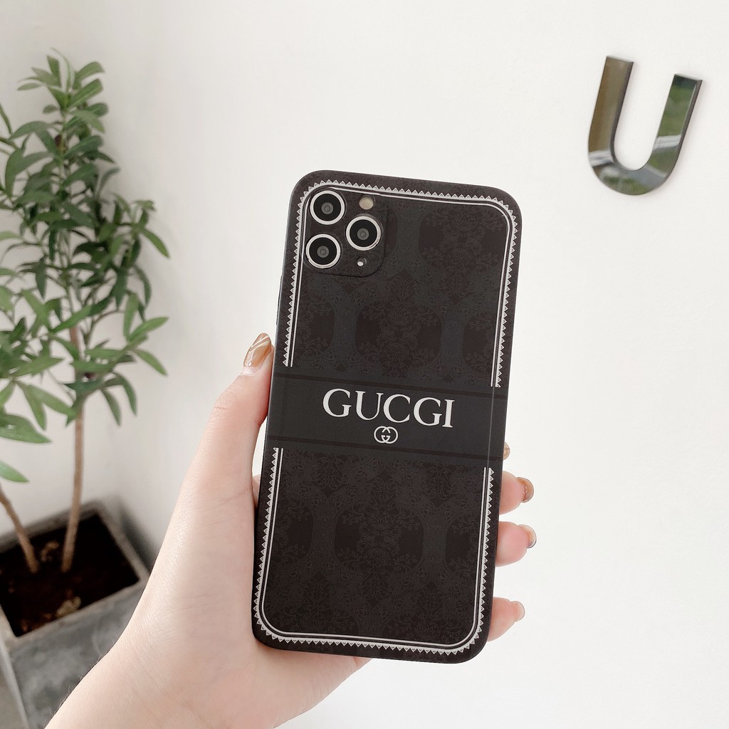 Ốp Điện Thoại Mềm Họa Tiết Gucci Cho iPhone 7Plus / 8plus X / xs Xsmax 11 11Pro 11Promax 12 12Mini 12Pro 12Promax