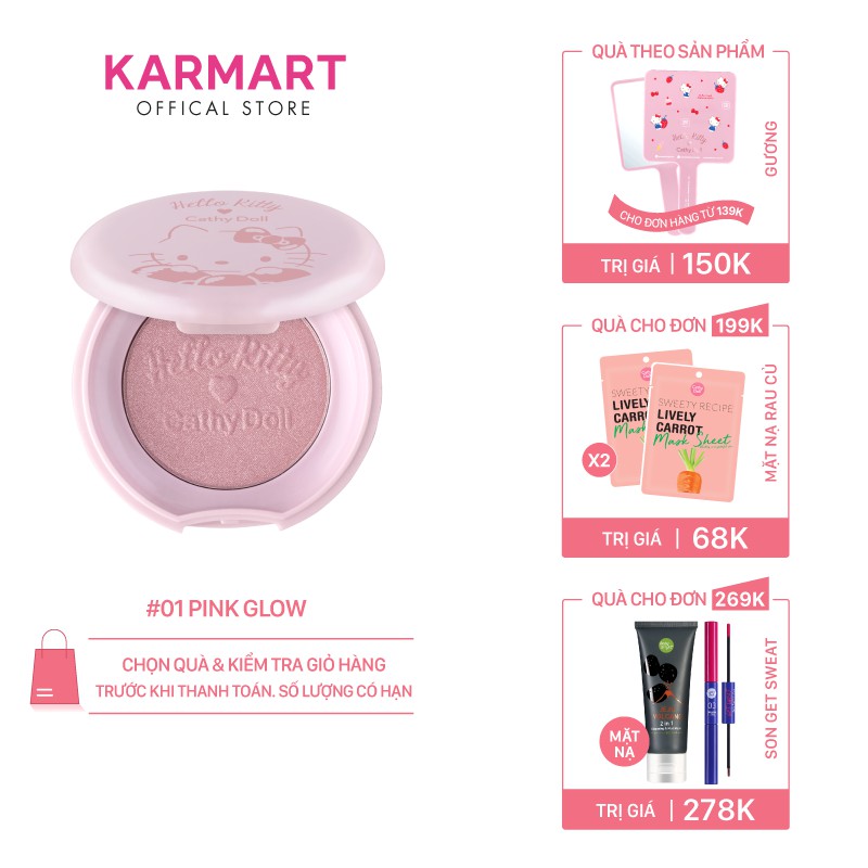 Phấn bắt sáng Hello Kitty Cathy Doll Glowy Highlighter 3.5g