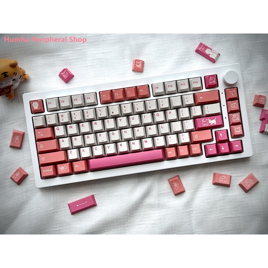 Bàn Phím Cơ Humha Orange Boi R2 140 Phím Chất Liệu PBT Nhuộm Màu Xinh Xắn